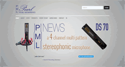 Desktop Screenshot of pearlmicrophones.com
